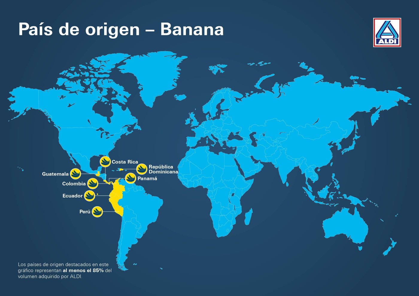 País de origen banana | ALDI Supermercados