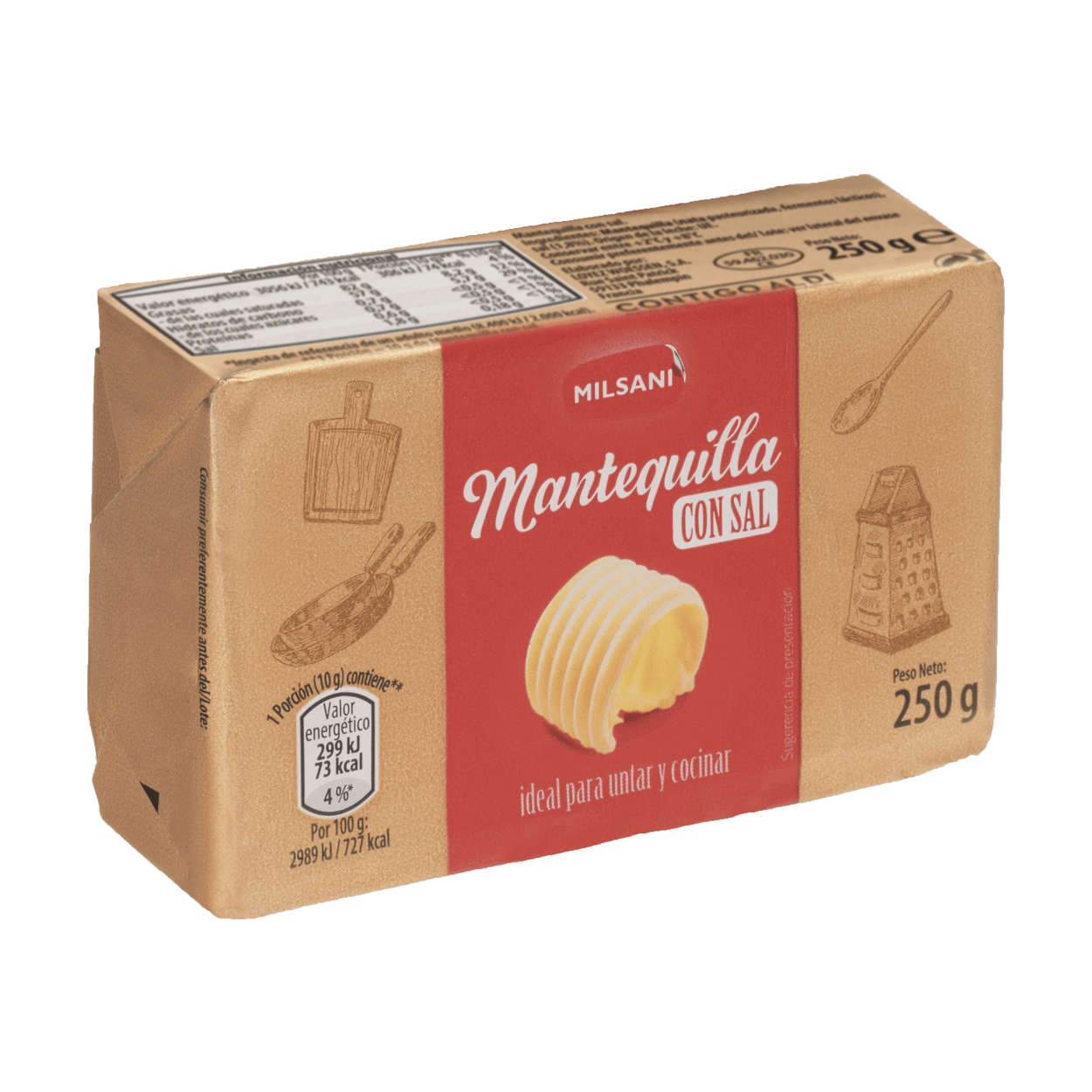 MILSANI® Mantequilla con sal ALDI Supermercados