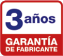 3 años Garantía de Fabricante